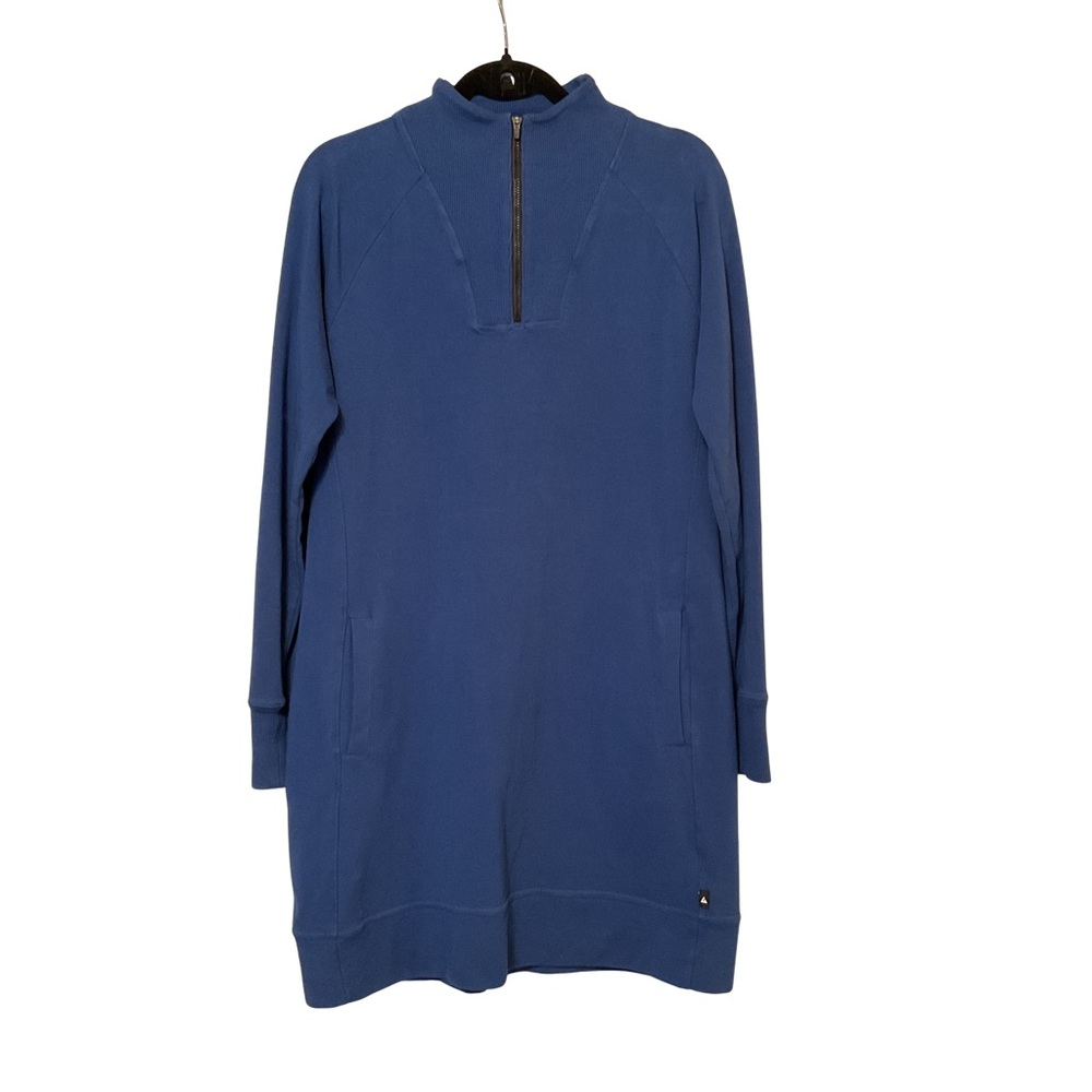 American Giant Women’s Moto Dress ~ Cobalt Blue - Picture 2 of 12